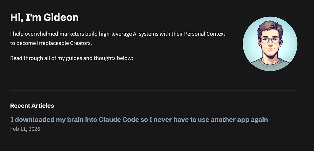 HTML Parser for Substack/Medium